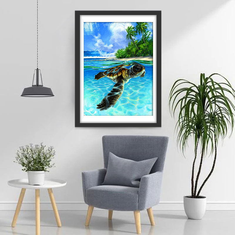 Turtle in the Sea Diamond Painting