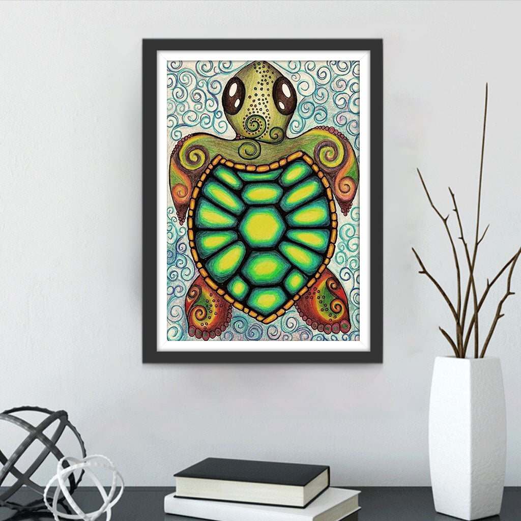 Cute Cartoon Turtle Diamond Painting
