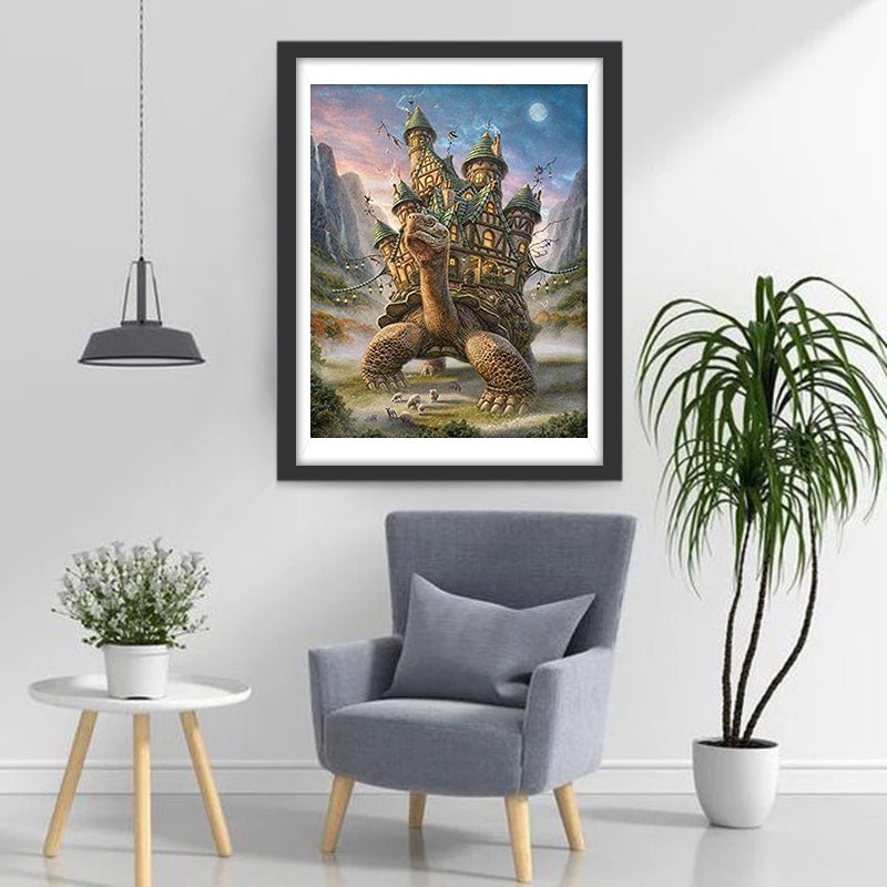 Huge Turtle and Castle Diamond Painting