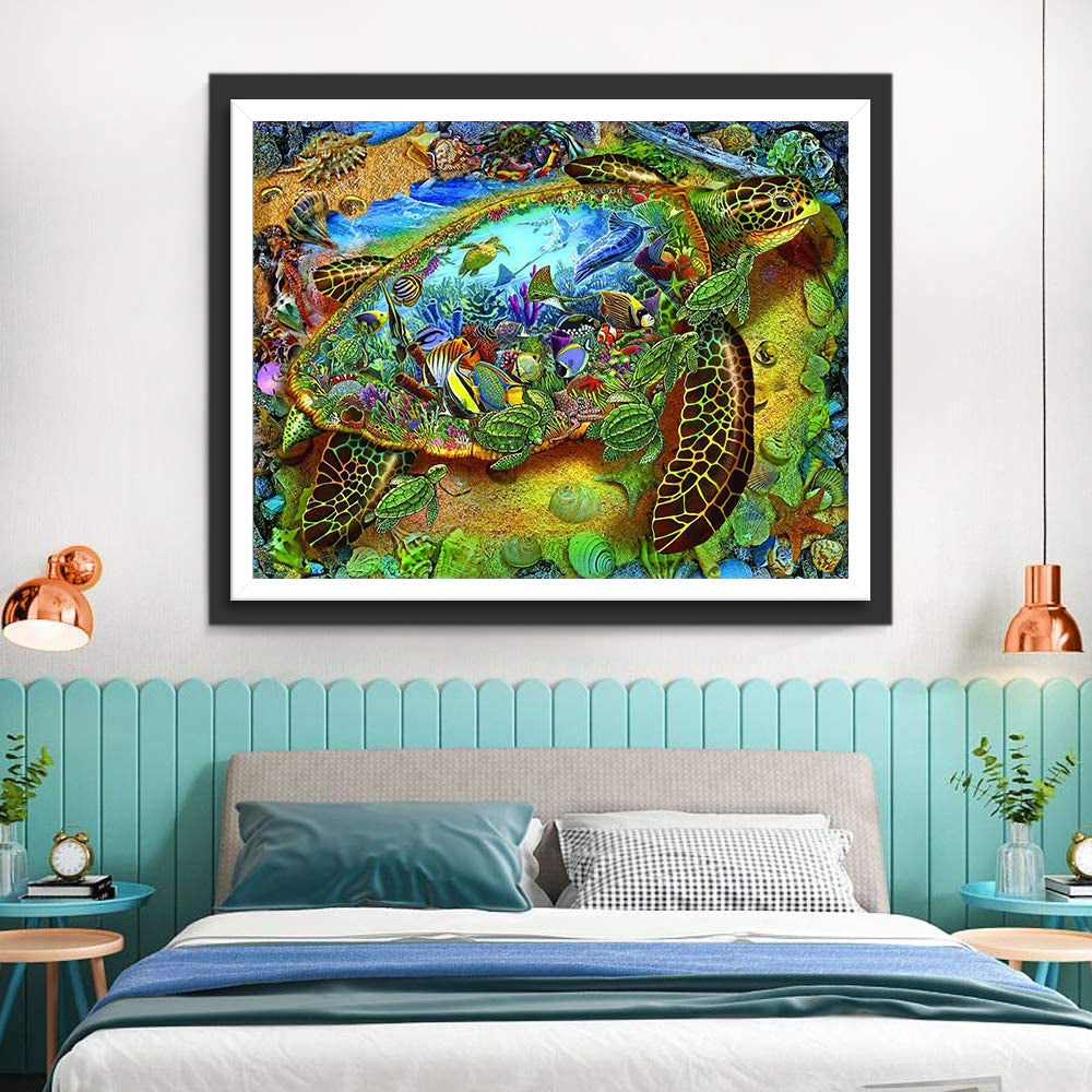 Turtle and Sea Animals Diamond Painting
