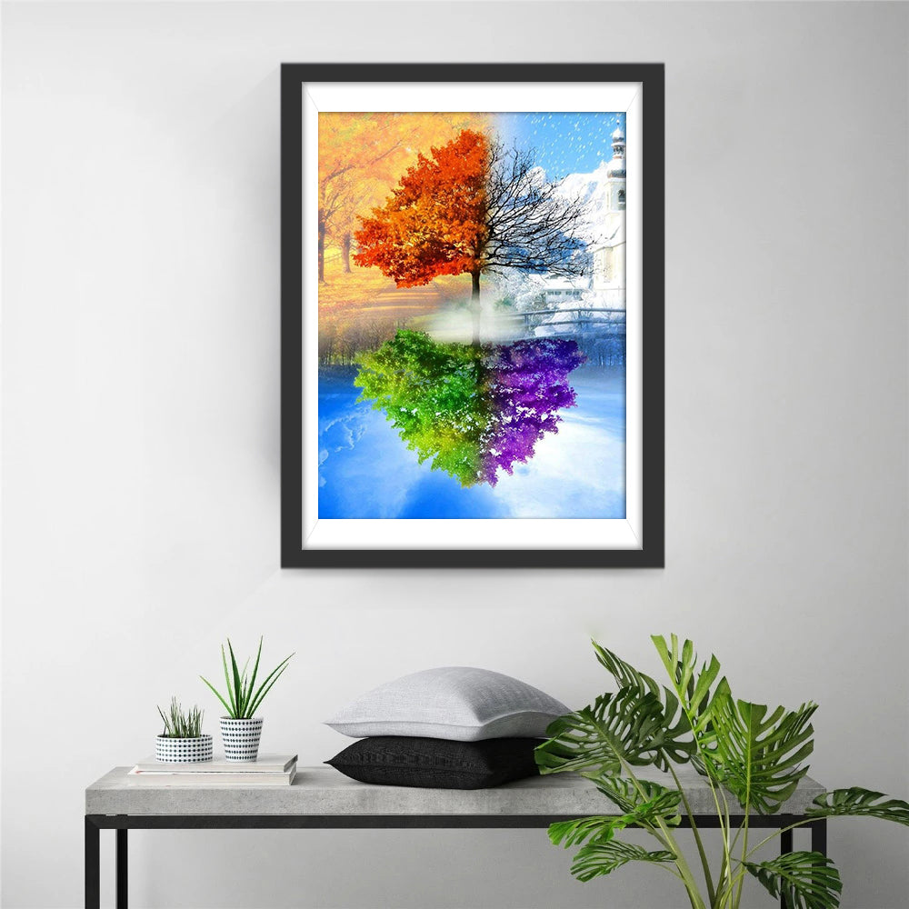 Trees of Four Seasons Diamond Painting
