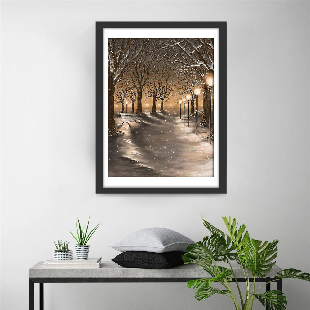 Street View in the Snow Diamond Painting