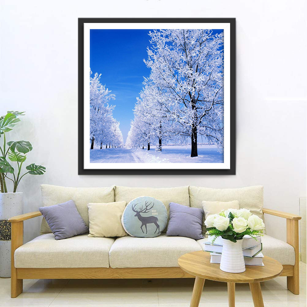 Snow Trees Diamond Painting