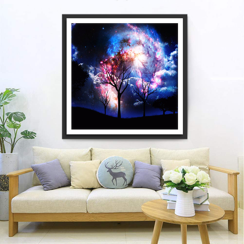 Dead Trees and Nebula Diamond Painting