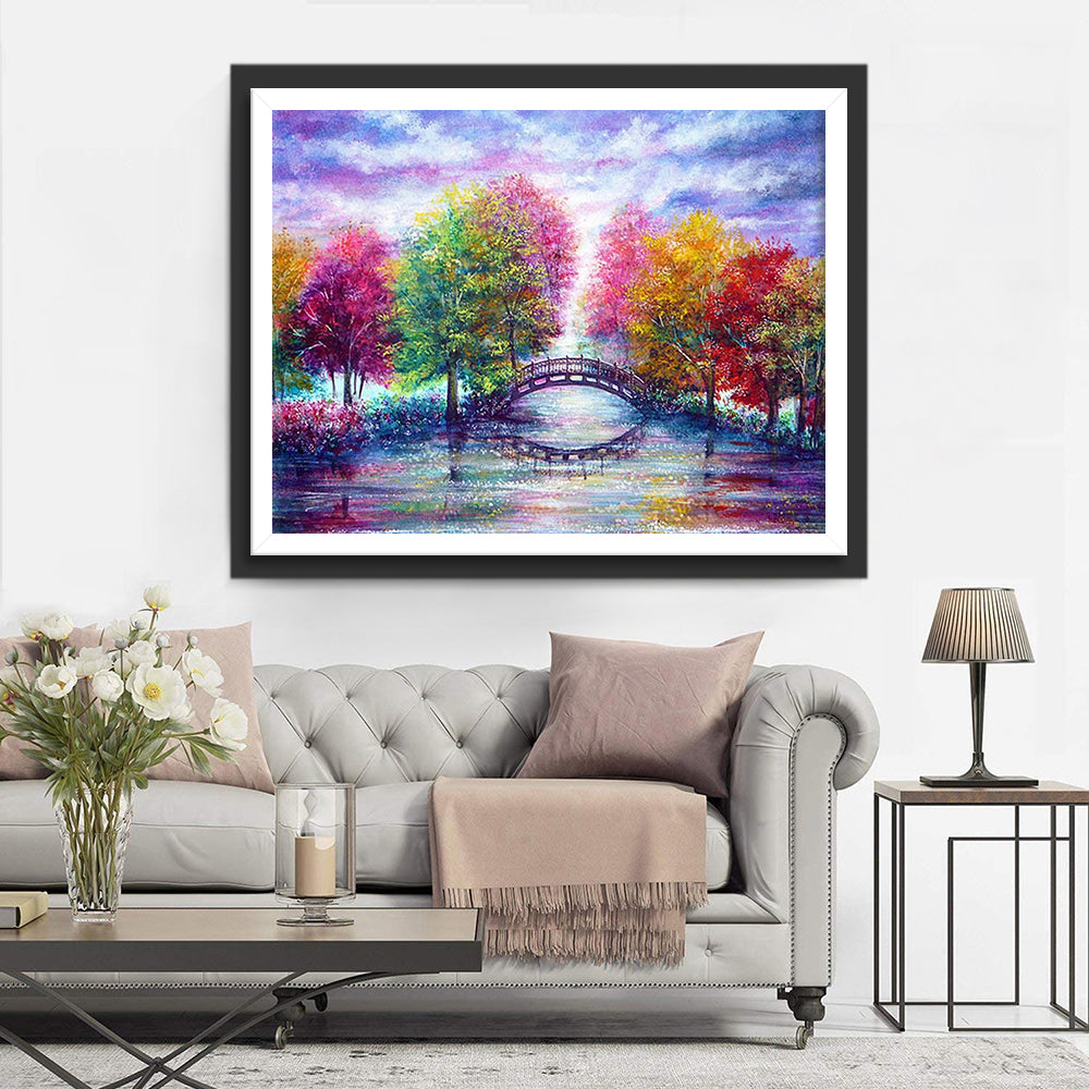 Multicolored Trees Diamond Painting