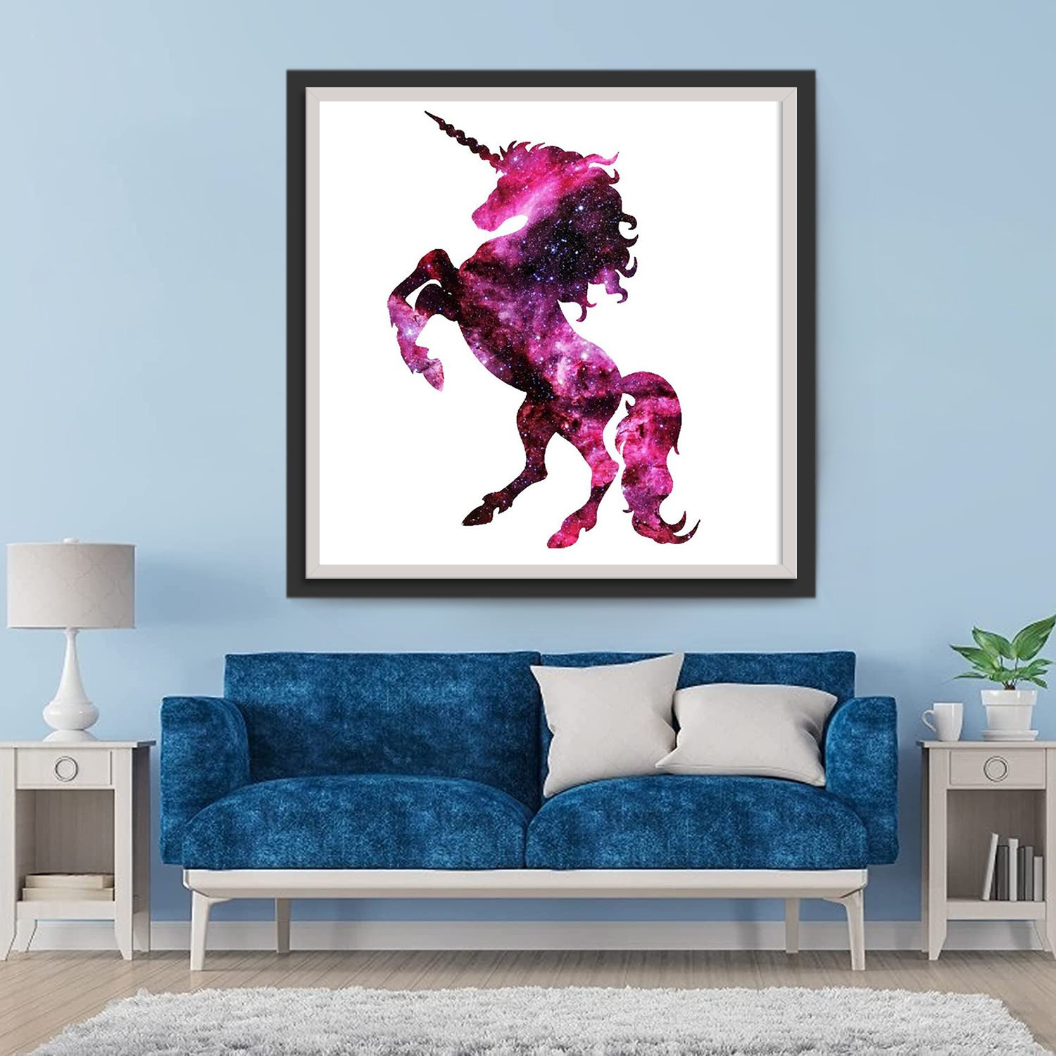 Unicorn with Pink Clouds Diamond Painting