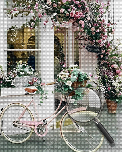 Bicycle and Flowers 5D DIY Diamond Painting Kits