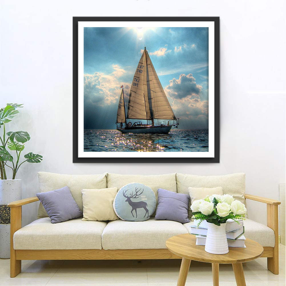 Sailing Boat Diamond Painting