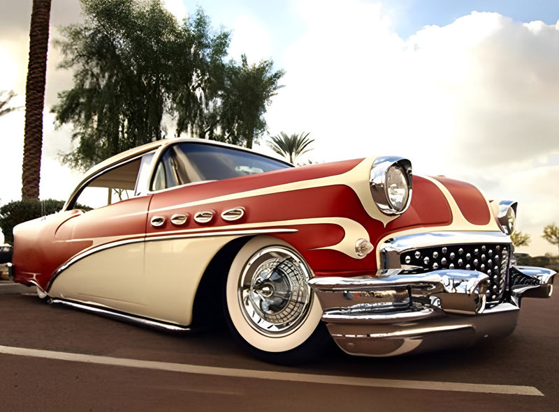 Red Buick Car Diamond Painting