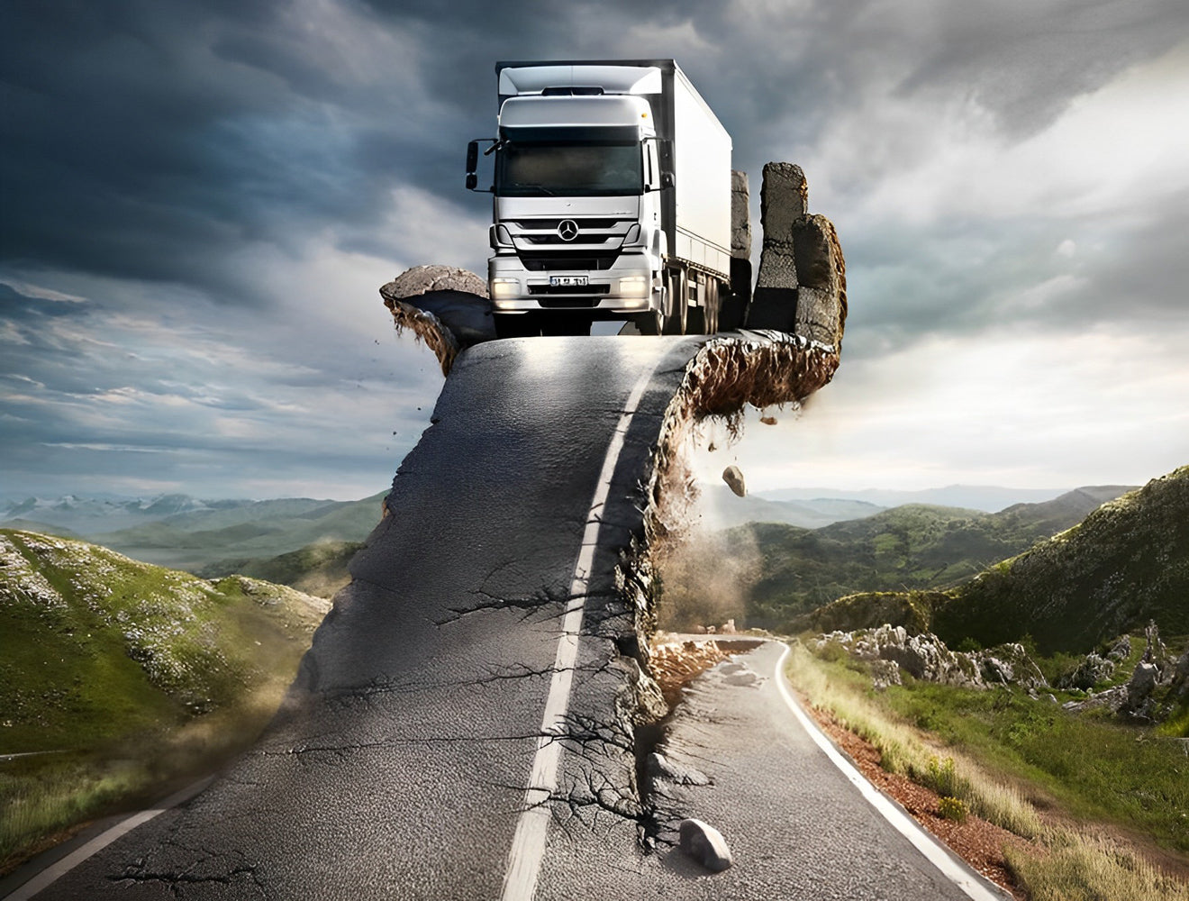 Truck and Highway Diamond Painting