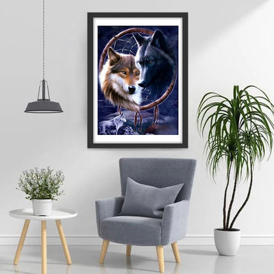 Wolf Dreamcatcher 5D DIY Diamond Painting Kits