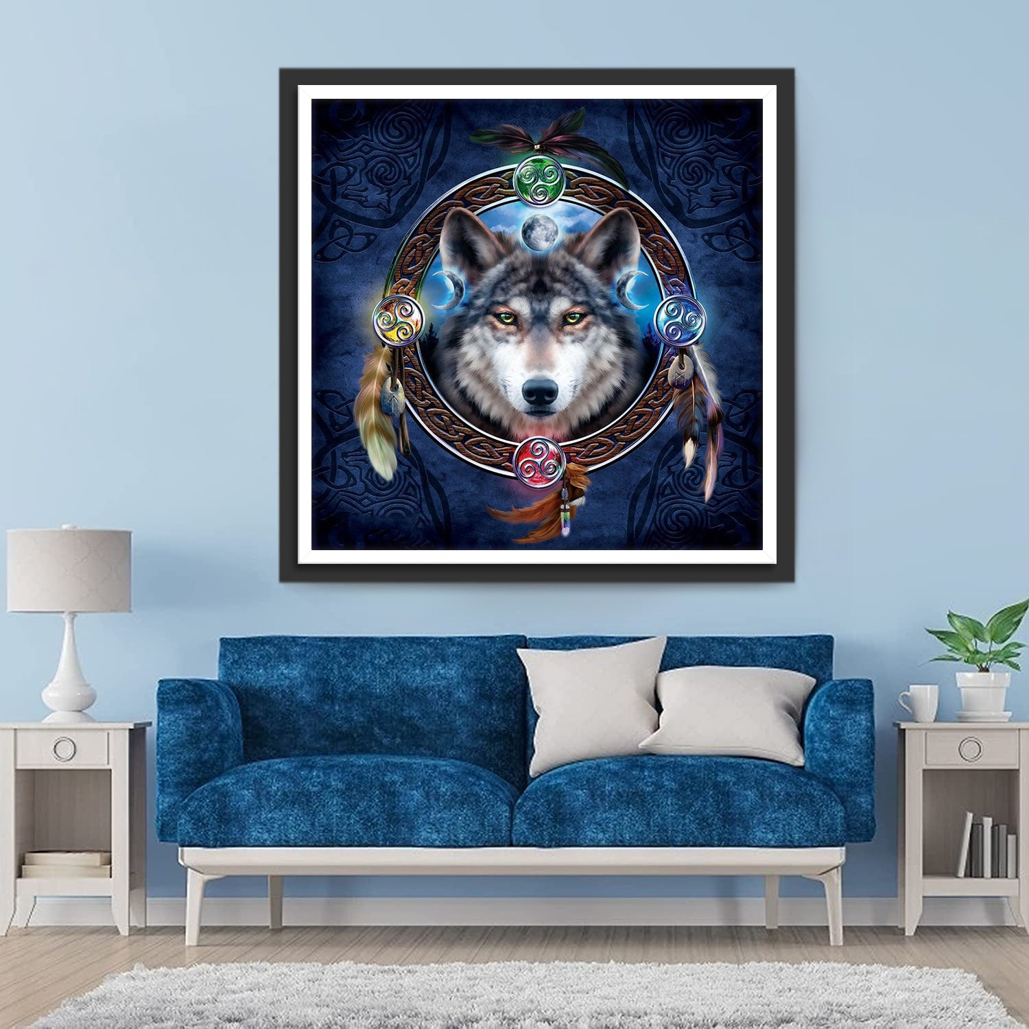 Wolf of Divination Diamond Painting