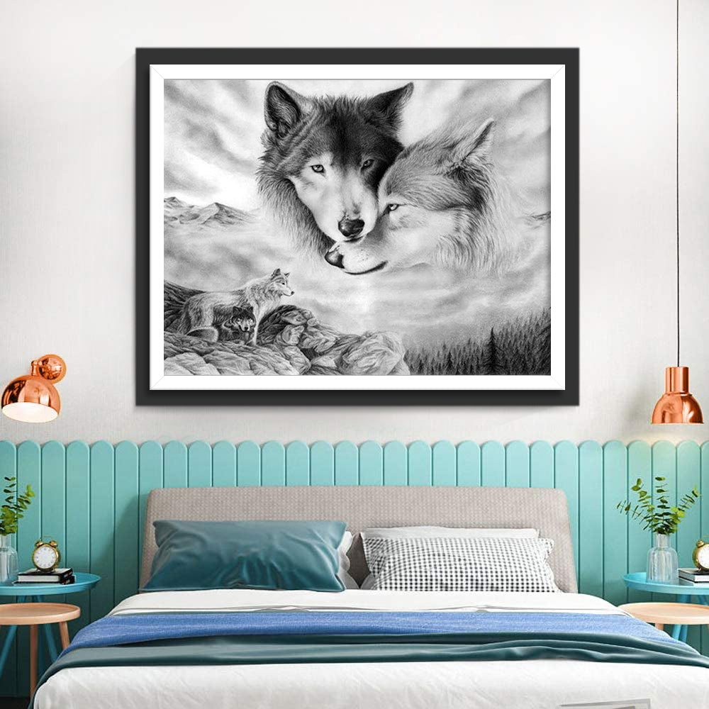 Three Wolves Animal Diamond Painting