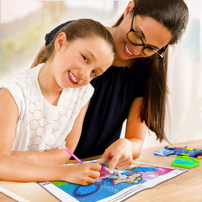 Snowmen picking stars on the Christmas tree Diamond Painting